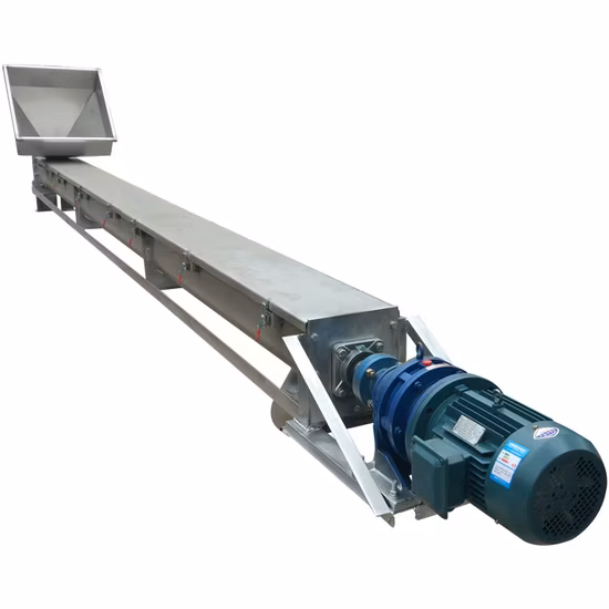 Trasportatore automatico in plastica per fertilizzanti in polvere, trasportatore a coclea per alimentatore alimentare